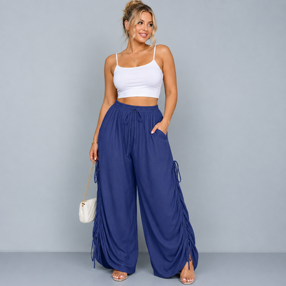 Retro Punk-style  Wide-leg Pants